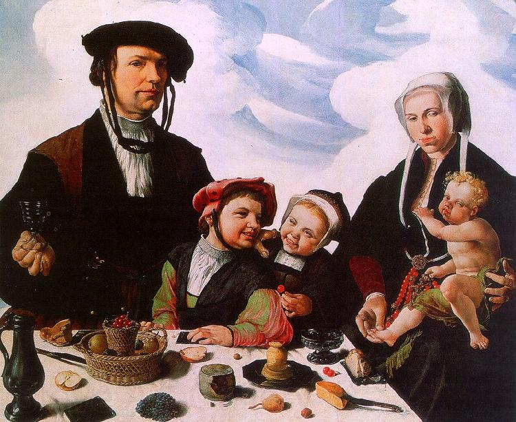 Maerten Jacobsz van Heemskerck Family Portrait Spain oil painting art